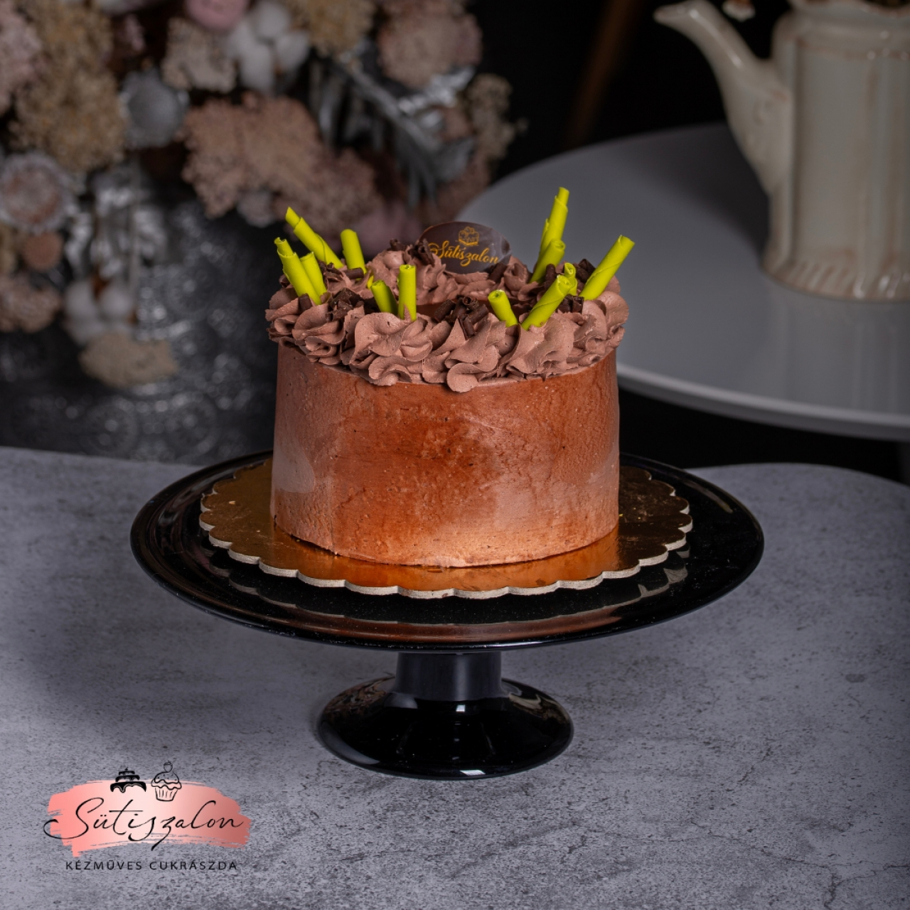 Csokis mousse körte